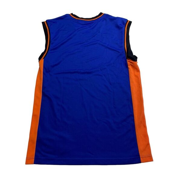 Adidas NBA Basketball Jersey Sleeveless V Neck Blue Orange Sz S - Picture 6 of 13